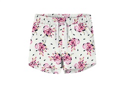 Name It white alyssum shorts flamingo